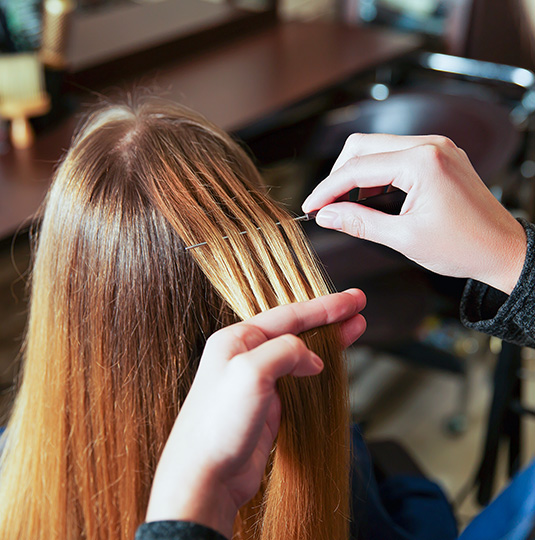 Single Process Partial Highlights Brown Black Blonde Hair